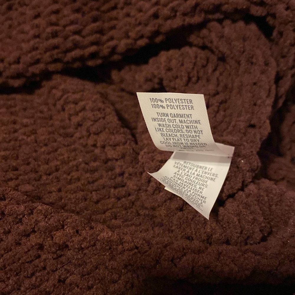 Aerie Burgundy Chenille Oversized Turtleneck Sweater Size Small NWOT - Picture 6 of 9